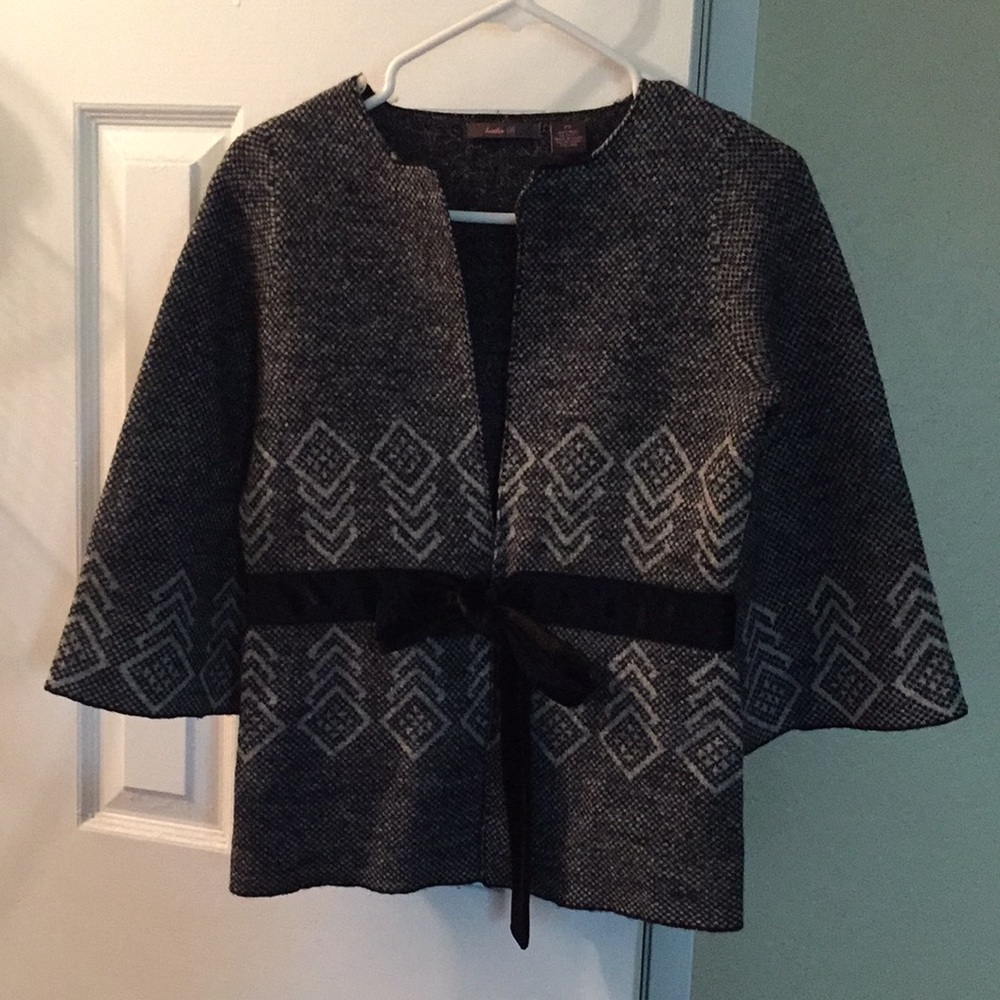 Heather B sweater blazer woman size ps